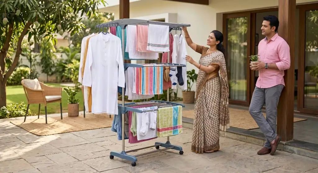 Multi-Tier Portable Clothes Drying Stand