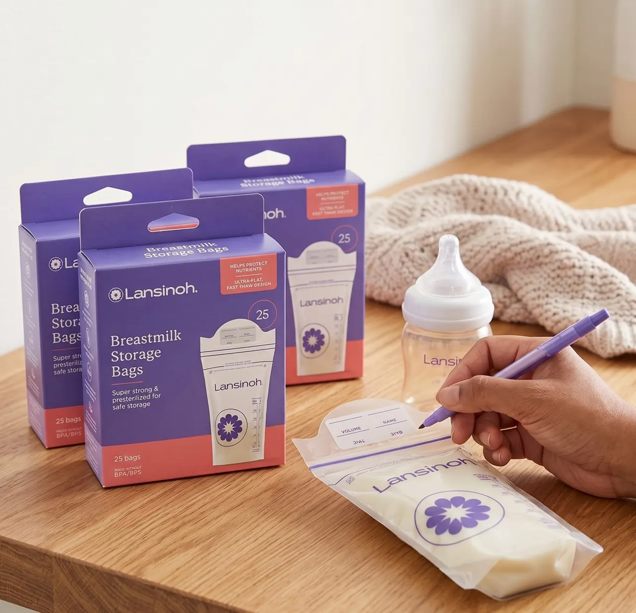 Lansinoh Breastmilk Storage Bags - 25 Bags
