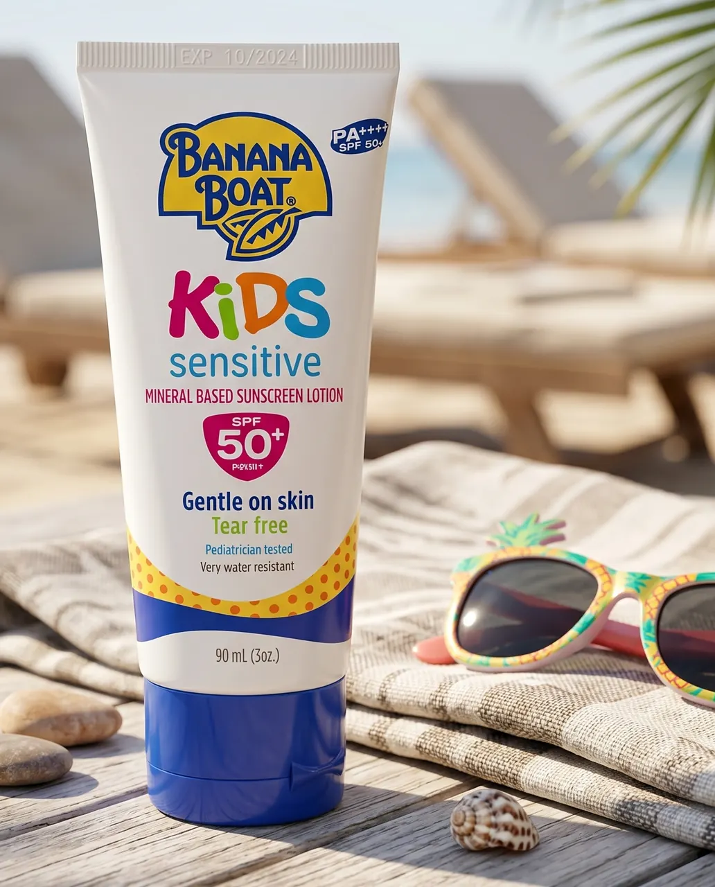 Banana Boat Kids Sensitive Mineral Sunscreen SPF 50+ 90ml